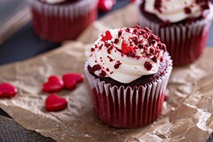 cupcake de san valentin